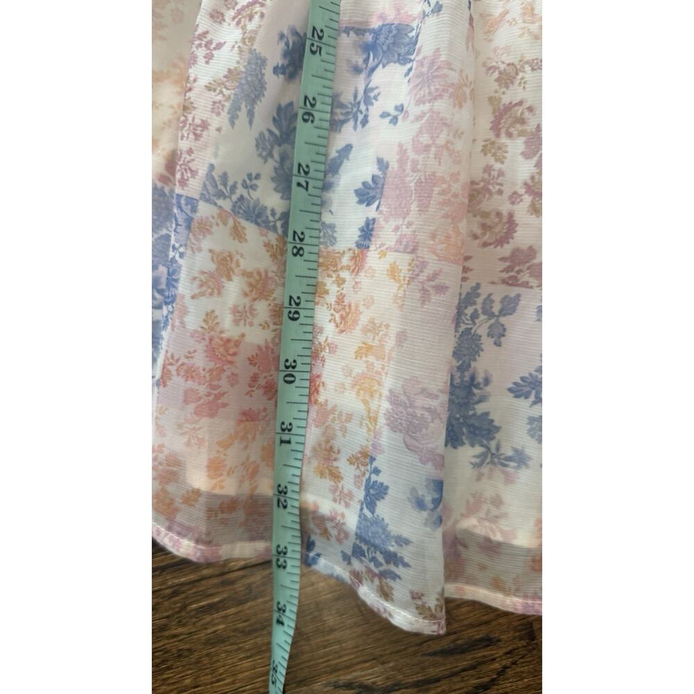REVOLVE Atoir Floral Mini Ruffled Dress in Pink and Blue Size US 2-3077 - Picture 10 of 12